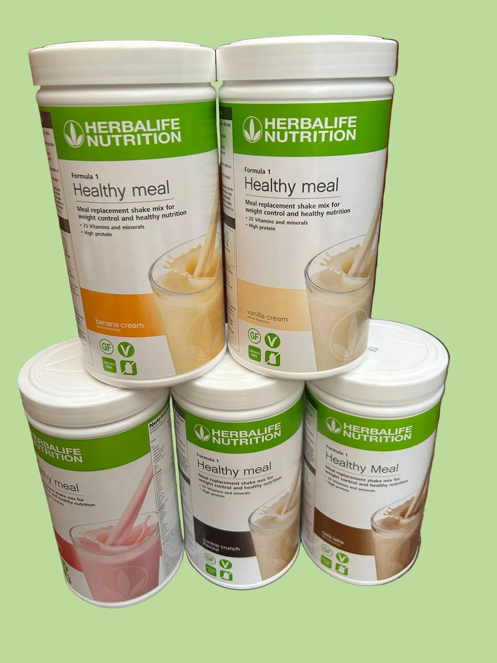 Mixed Herbalife 5 pack of shakes
