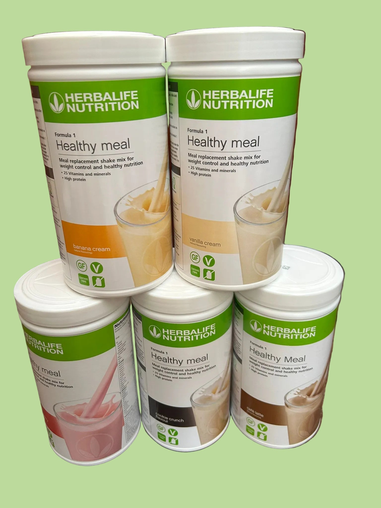 Mixed Herbalife 5 pack of shakes