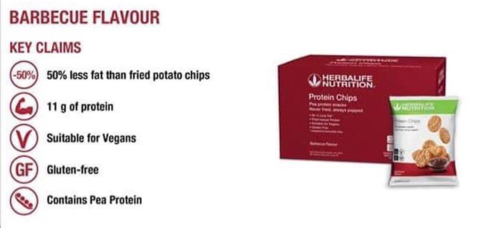 Herbalife Protein Chips – Barbecue / Sour Cream (10 x 30g)